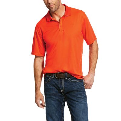 Ariat Western: TEK Polo Hombre - Naranjas (KGRDB5378)